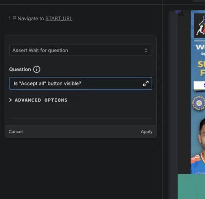 Assert Wait for Question Assert Wait for Question